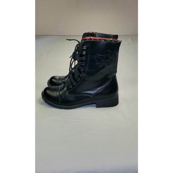 Disney The Lion King Size 8 Combat Boots Women's Black Za3 - Picture 1 of 10
